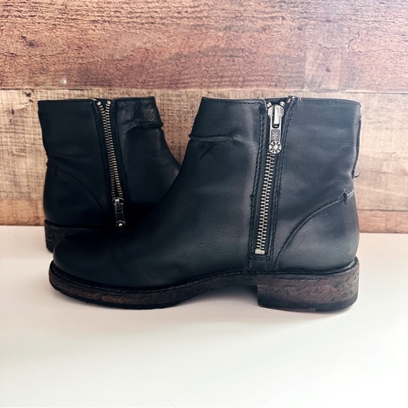 Frye VERONICA Seam Short Leather Boots - Picture 12 of 12